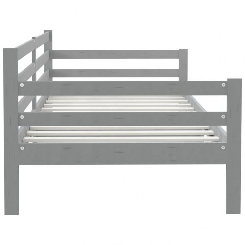 Daybed 90×200 cm i massivt fyrretræ - grå sengeramme