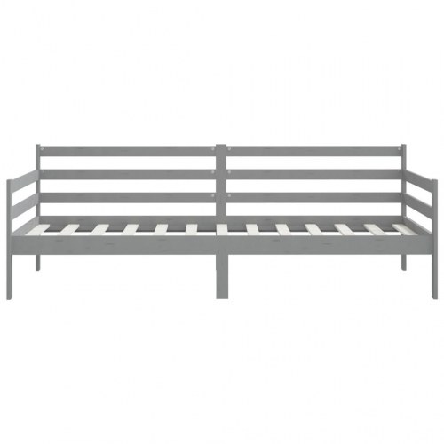 Daybed 90×200 cm i massivt fyrretræ - grå sengeramme