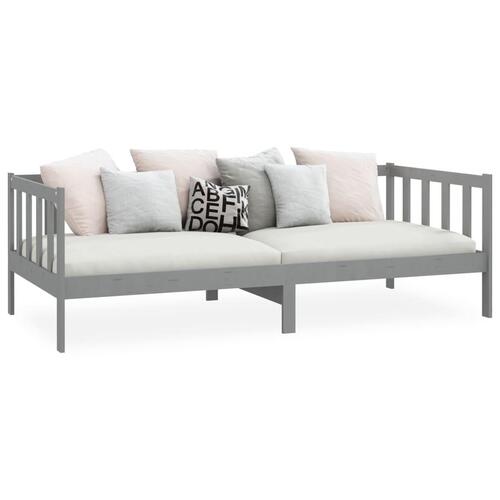 Daybed 90x200 cm massivt fyrretræ grå