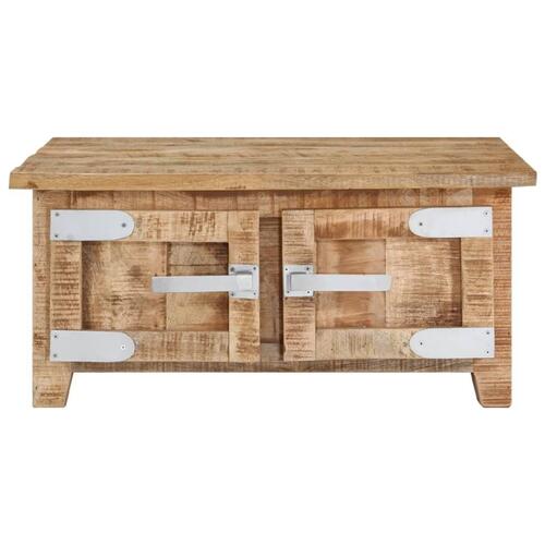Sofabord 67x67x30 cm massivt mangotræ