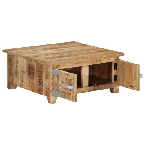 Sofabord 67x67x30 cm massivt mangotræ