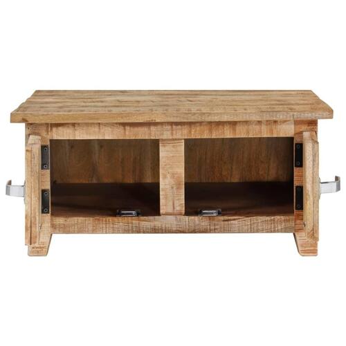 Sofabord 67x67x30 cm massivt mangotræ