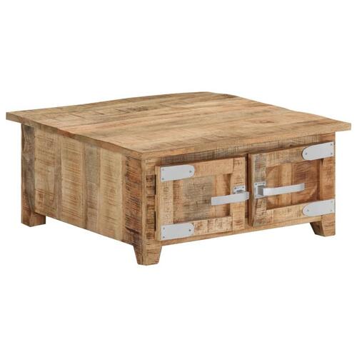 Sofabord 67x67x30 cm massivt mangotræ