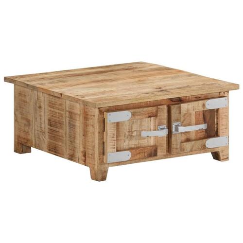 Sofabord 67x67x30 cm massivt mangotræ