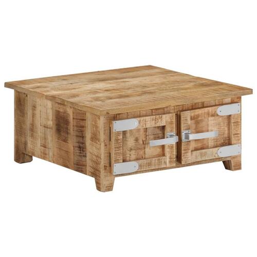 Sofabord 67x67x30 cm massivt mangotræ