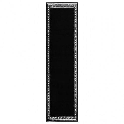 Tæppeløber 100x450 cm BCF med motiv sort