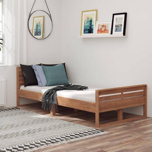 Sengestel 100x200 cm massivt teaktræ