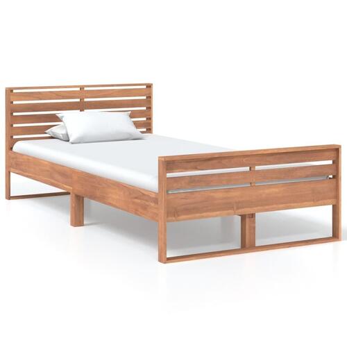 Sengestel 100x200 cm massivt teaktræ