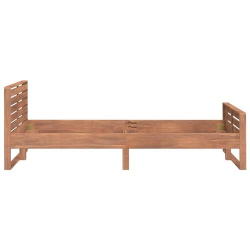 Sengestel 100x200 cm massivt teaktræ