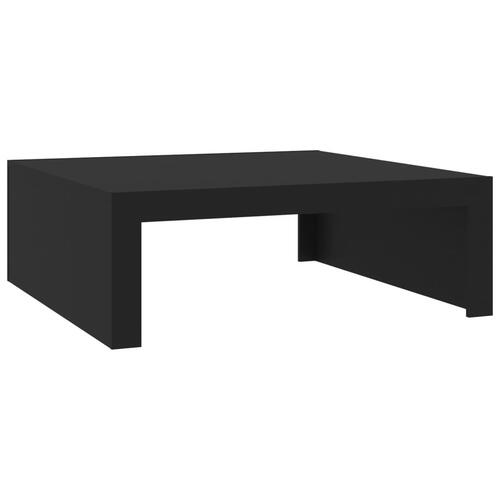 Sofabord 100x100x35 cm spånplade sort