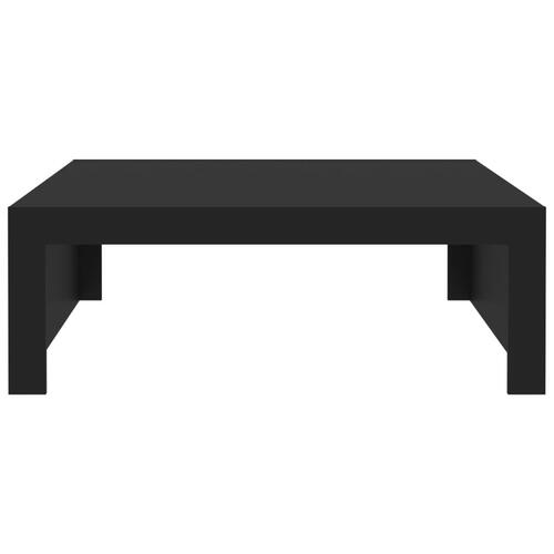 Sofabord 100x100x35 cm spånplade sort