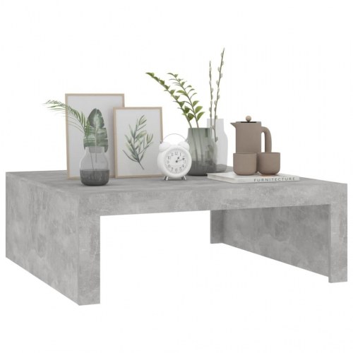 Sofabord 100 × 100 × 35 cm i konstrueret træ - betongrå