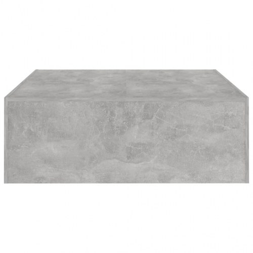 Sofabord 100 × 100 × 35 cm i konstrueret træ - betongrå