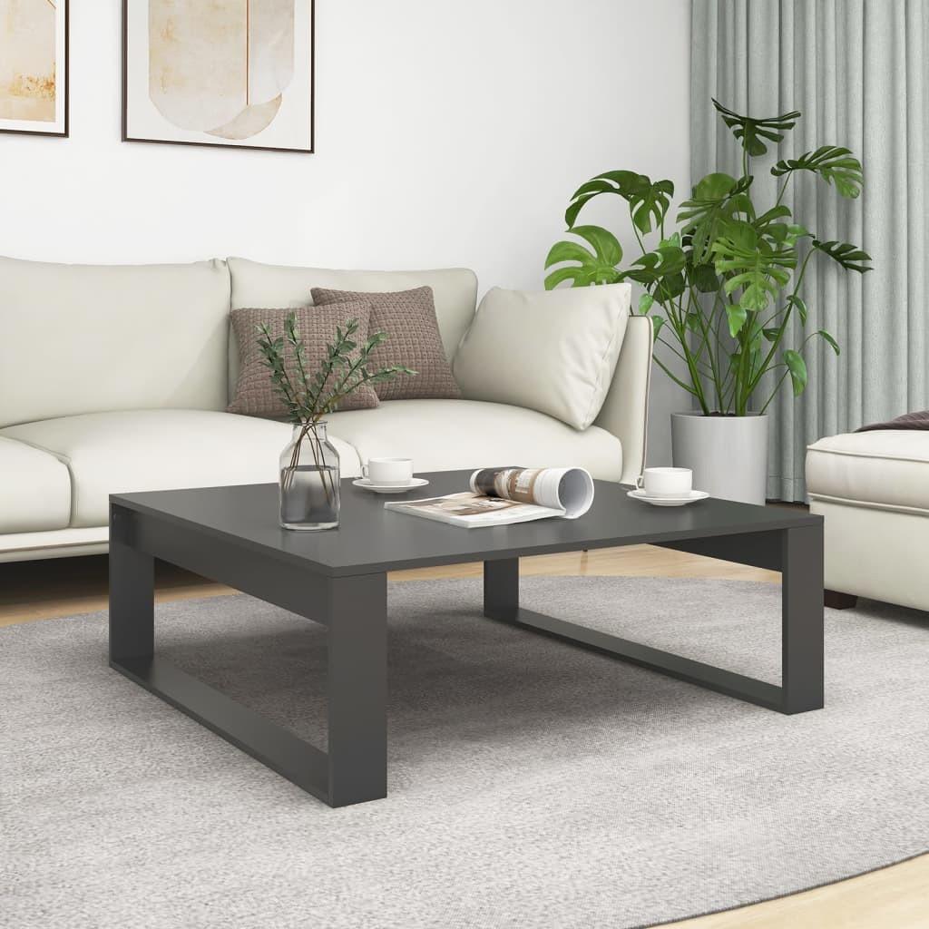 Sofabord 100x100x35 cm konstrueret træ grå