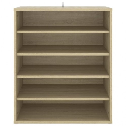 Skoreol 60×35×70 cm - konstrueret træ i sonoma-eg, 5 hylder