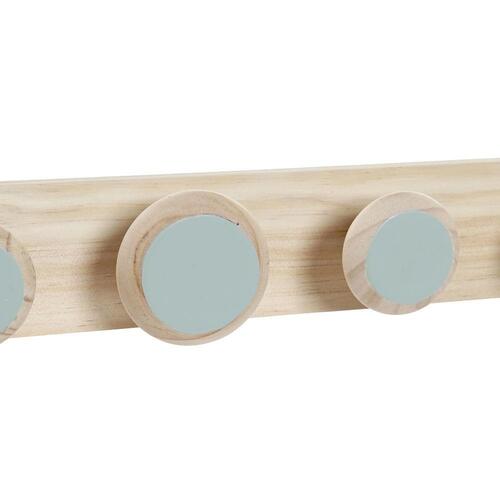 Knagerække til væggen Plastik Træ MDF Tropisk 48 x 6 x 7,5 cm (2 enheder)