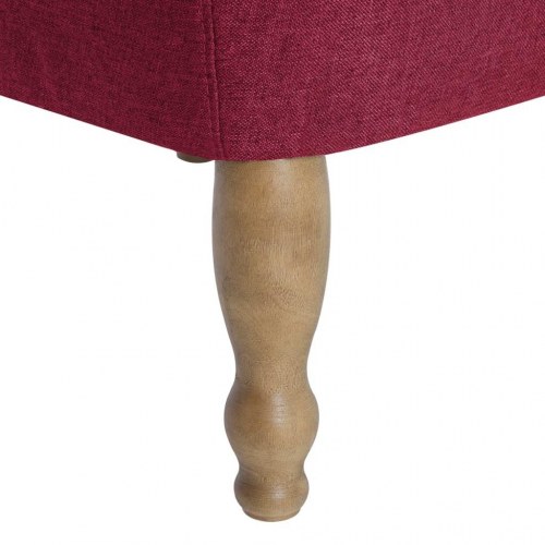 Franske stole 2 stk. stof vinrød