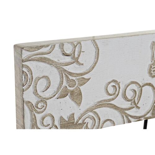 Knagerække til væggen Sommerfugle Jern Mangotræ Shabby Chic (38 x 6 x 17 cm)