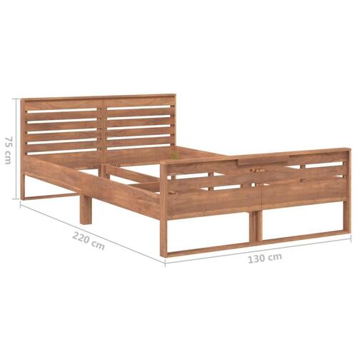 Sengestel 120x200 cm massivt egetræ