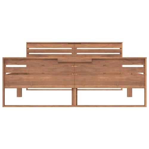 Sengestel 140x200 cm massivt teaktræ