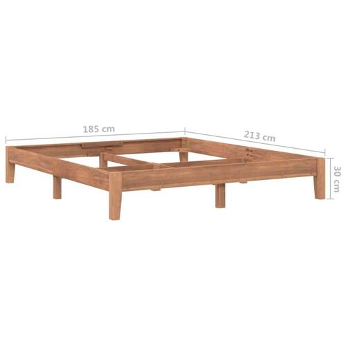 Sengestel 180x200 cm massivt teaktræ