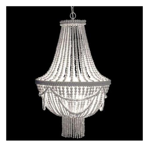 Loftslampe Hvid Metal Træ MDF 40 W 220 V 50 x 50 x 128 cm