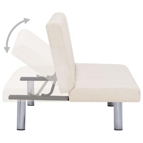 Sovesofa polyester cremefarvet