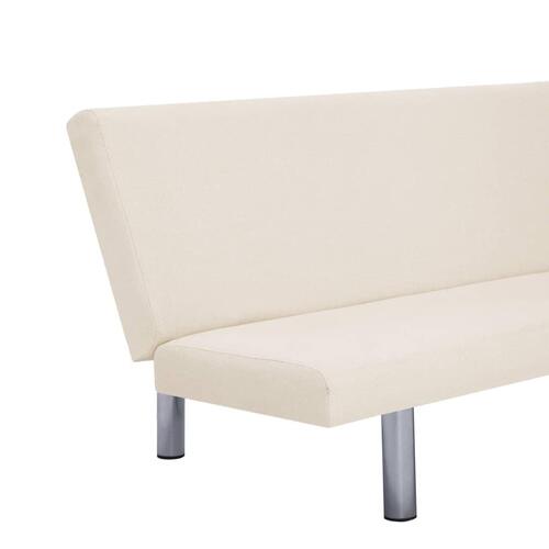 Sovesofa polyester cremefarvet