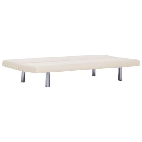 Sovesofa polyester cremefarvet