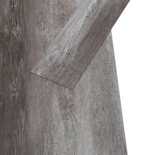 Selvklæbende PVC-gulvplanker 5,21 m² 2 mm stribet træ
