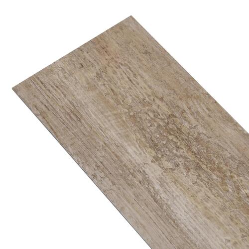 Selvhæftende PVC-gulvplanker 5,21 m² 2 mm trævasket