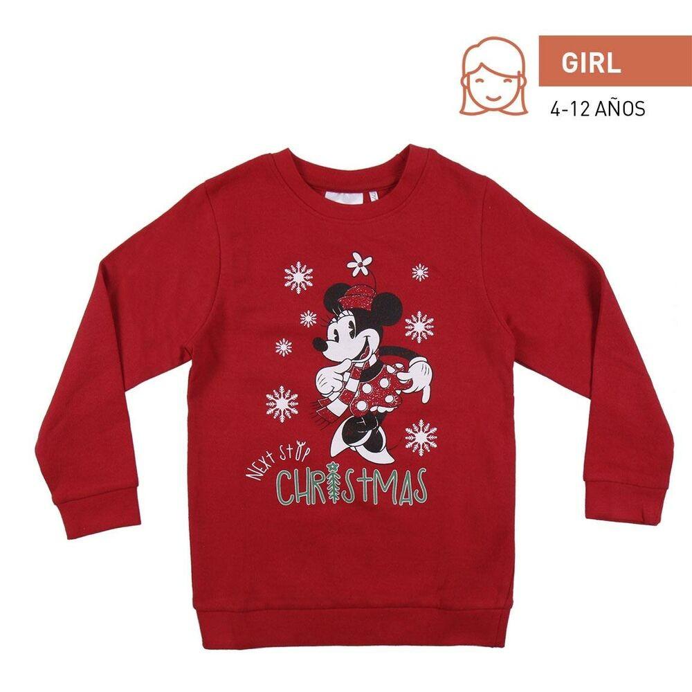 Sweaters uden Hætte til Børn Mickey Mouse Rød 8 år