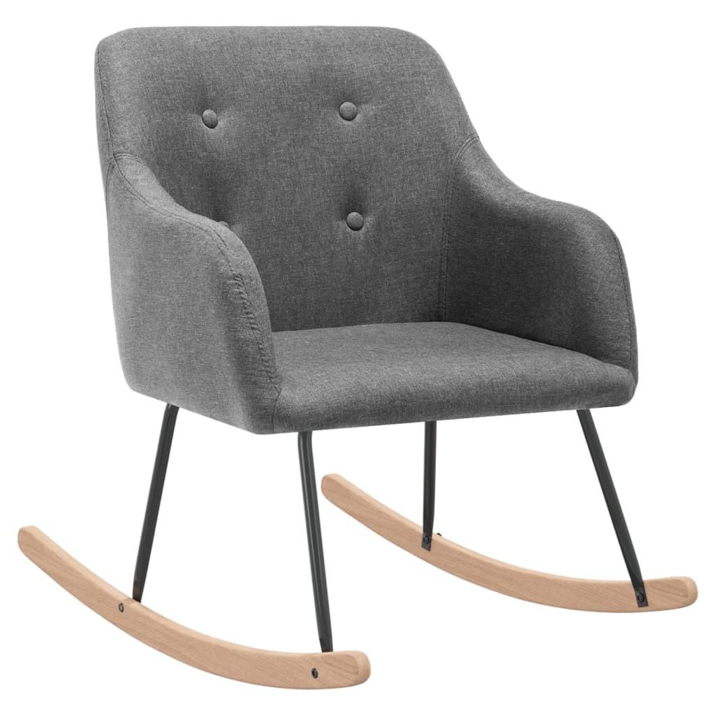 Gyngestol stof lysegrå