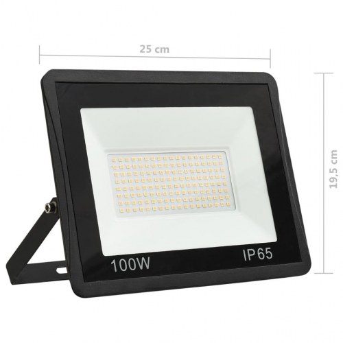 LED-projektør 100 W varm hvid