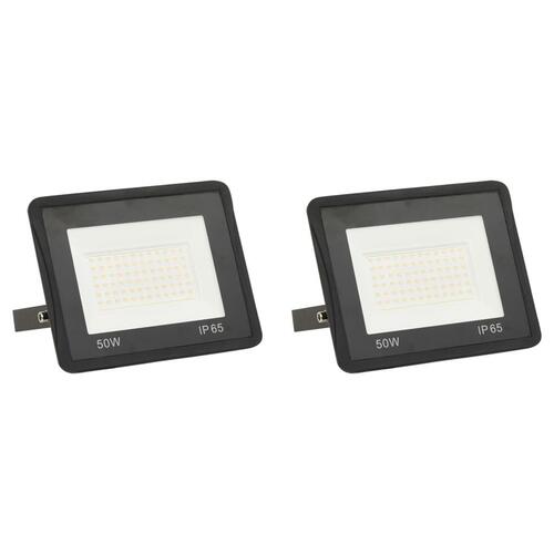 LED-projektører 2 stk. 50 W kold hvid