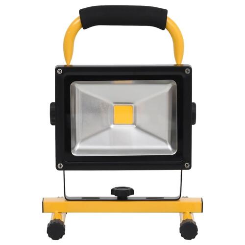 Genopladelig LED-projektør med håndtag 10 W kold hvid