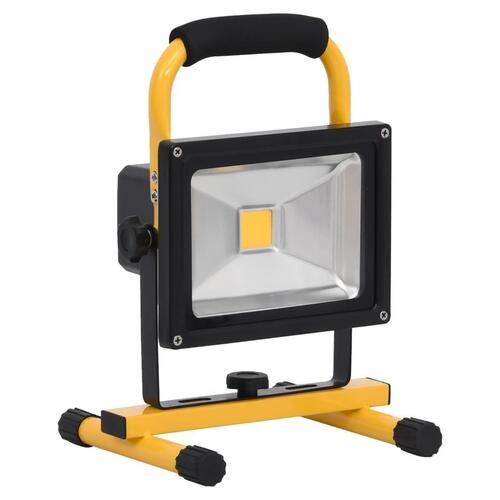 Genopladelig LED-projektør med håndtag 10 W kold hvid