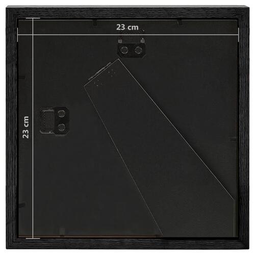 3D-billedrammer 3 stk. 23x23 cm til 13x13 cm billede sort