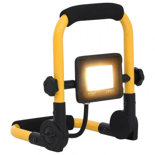 LED-projektør med håndtag 10 W - arbejdslampe, 700 lm, varm hvid
