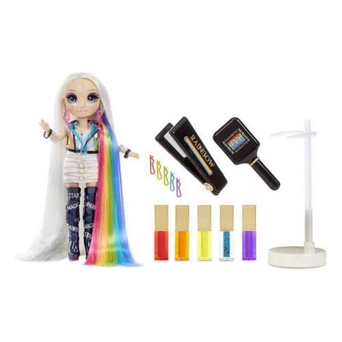 Playset Rainbow Hair Studio Amaya Raine 5 i 1 (30 cm)