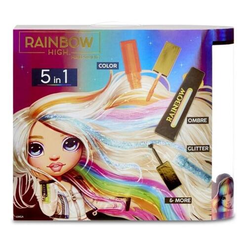 Playset Rainbow Hair Studio Amaya Raine 5 i 1 (30 cm)