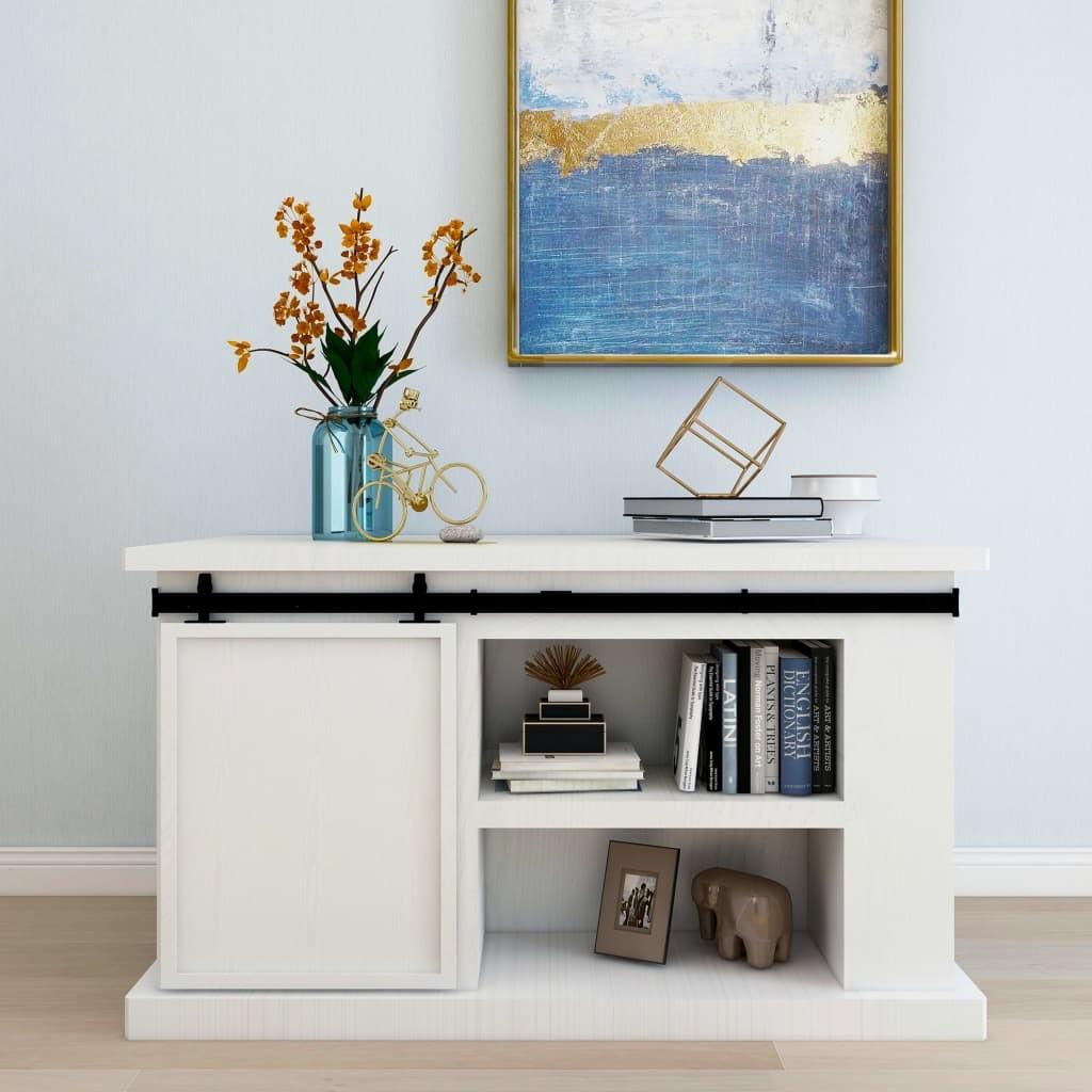 Mini-skydelågesæt til skabe kulstofstål 122 cm