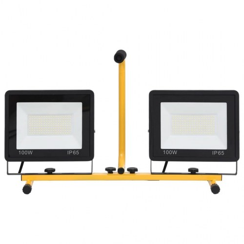 LED-projektør med håndtag 2x100 W kold hvid