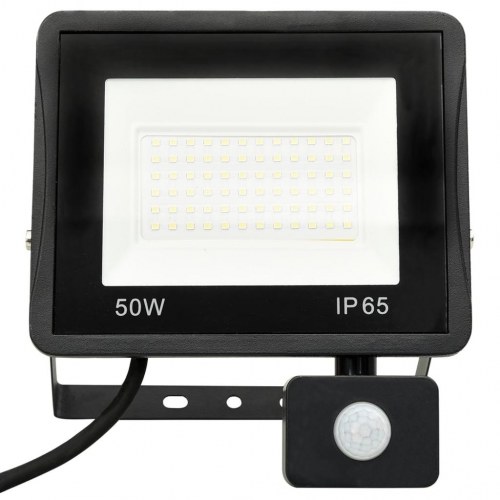 LED-projektør med sensor 50 W varmt hvidt lys