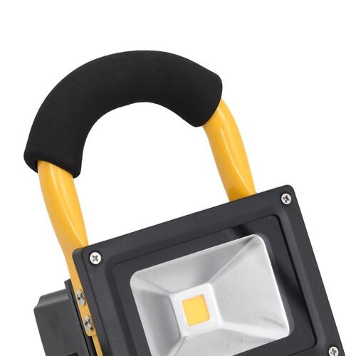 Genopladelig LED-projektør med håndtag 30 W kold hvid