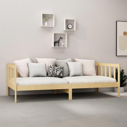 Daybed med madras 90x200 cm massivt fyrretræ
