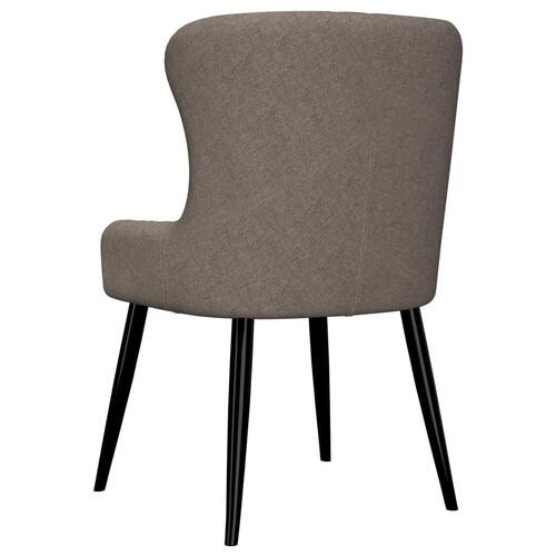 Spisebordsstole 2 stk. stof gråbrun