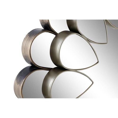 Vægspejl Spejl Bronze Klar Kobber polypropylen (50.5 x 3 x 50.5 cm) (2 stk)