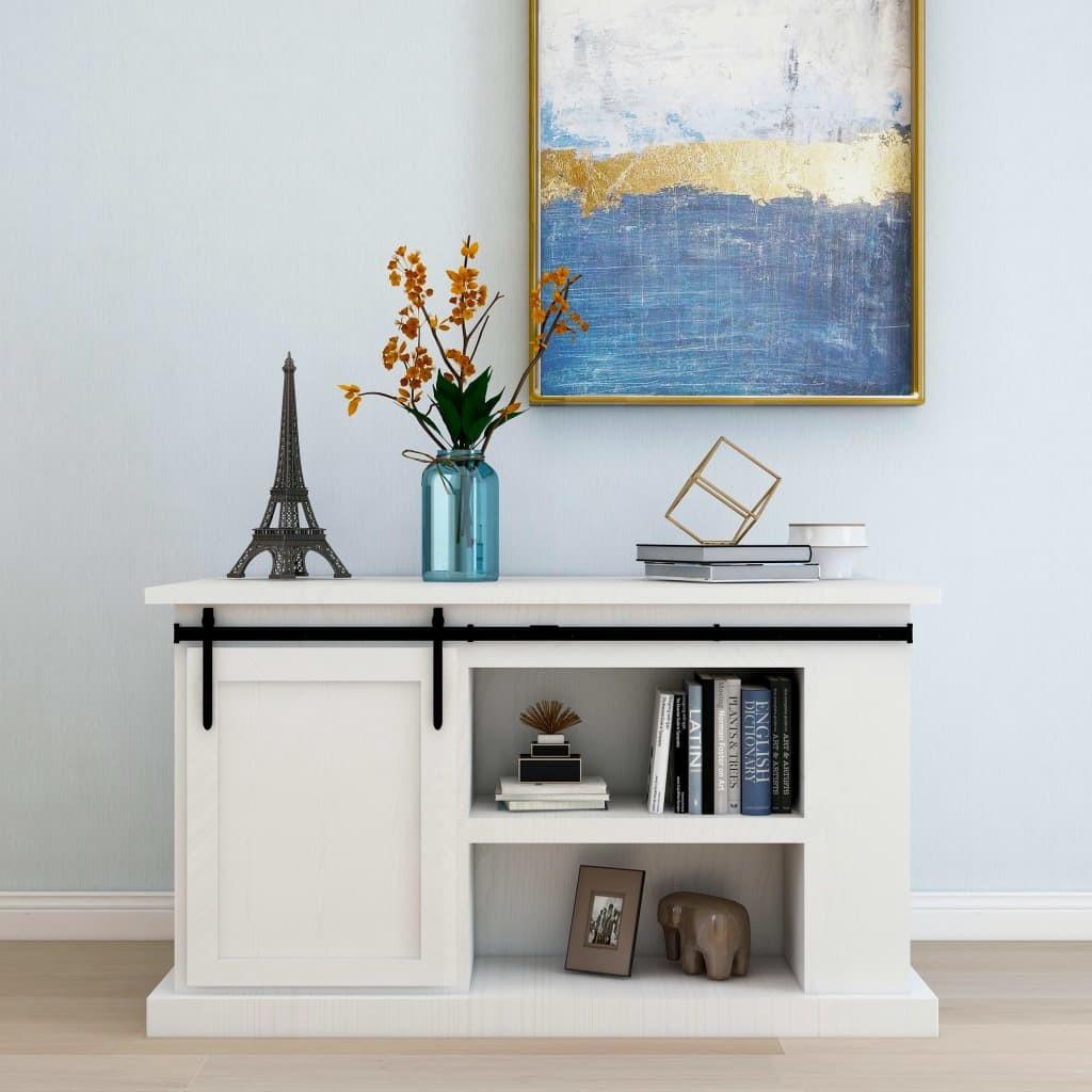 Mini-skydelågesæt til skabe kulstofstål 152 cm billede