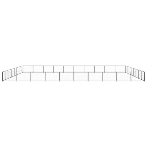 Hundeløbegård 80 m² stål sort